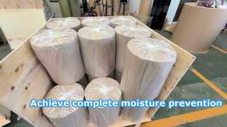 The outermost layer is further encapsulated with a high-density moisture-proof plastic film to ensur